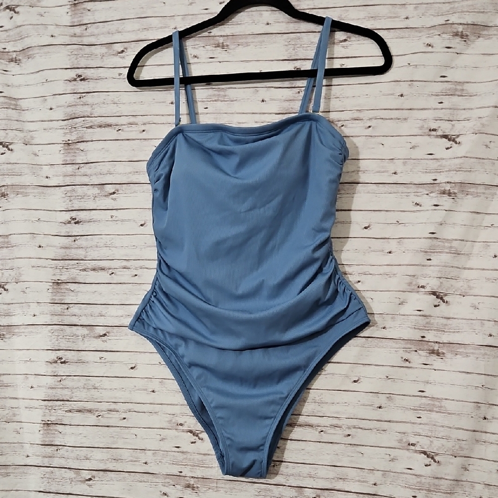 Shade & Shore Light Blue One Piece Swimsuit